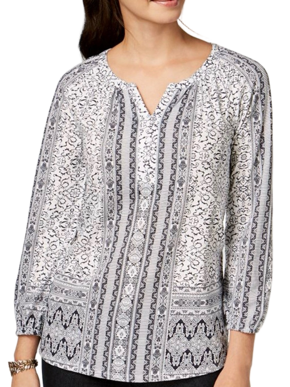 157. WOMENS STYLE & CO. L DETAIL TOP